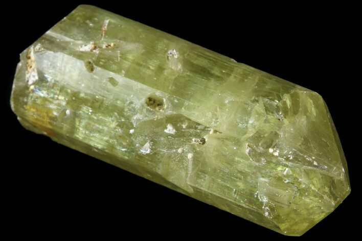 Lustrous Yellow Apatite Crystal - Morocco #82575
